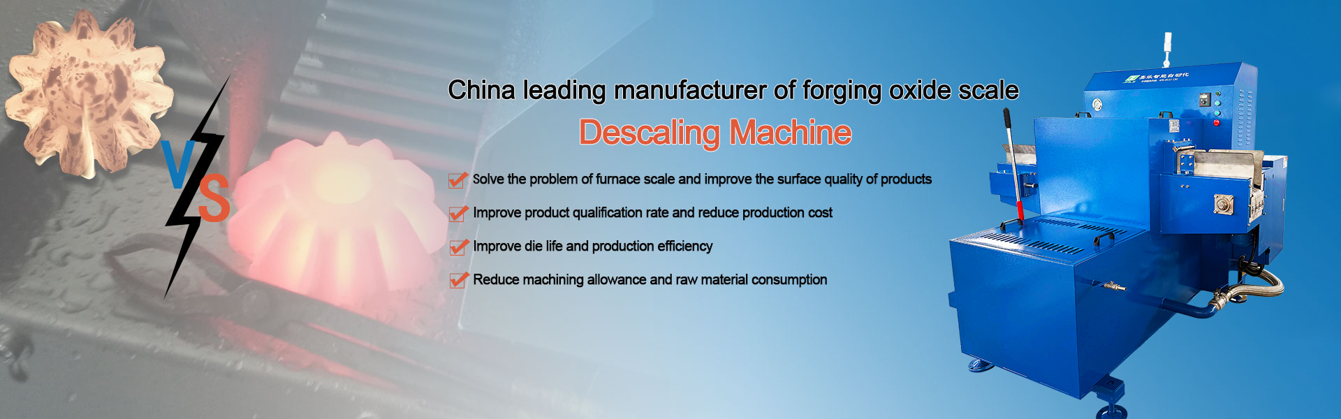 Fully Automatic Forging Oxide Scale Descaling Machine
